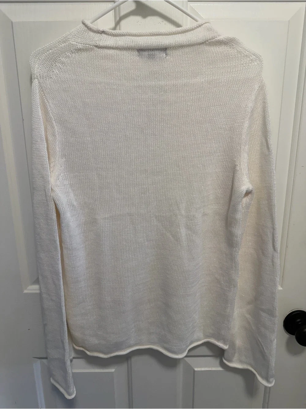 J. Crew ivory Summer Rollneck™ sweater in linen blend Size XS